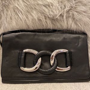 Black Michael Kors Clutch with Shoulder strap